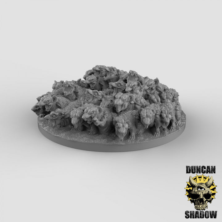 Rat Swarm - Resin Miniature for DnD & Warhammer | 28mm/32mm