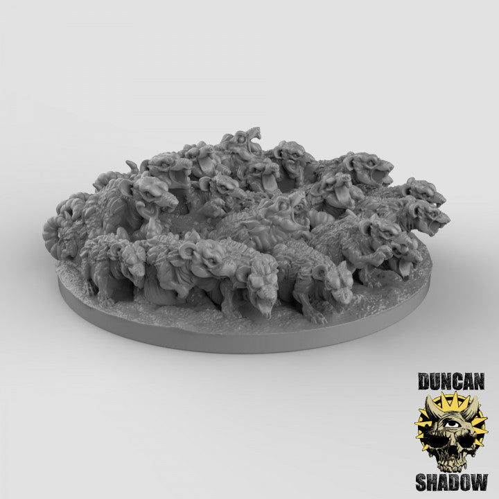 Rat Swarm - Resin Miniature for DnD & Warhammer | 28mm/32mm