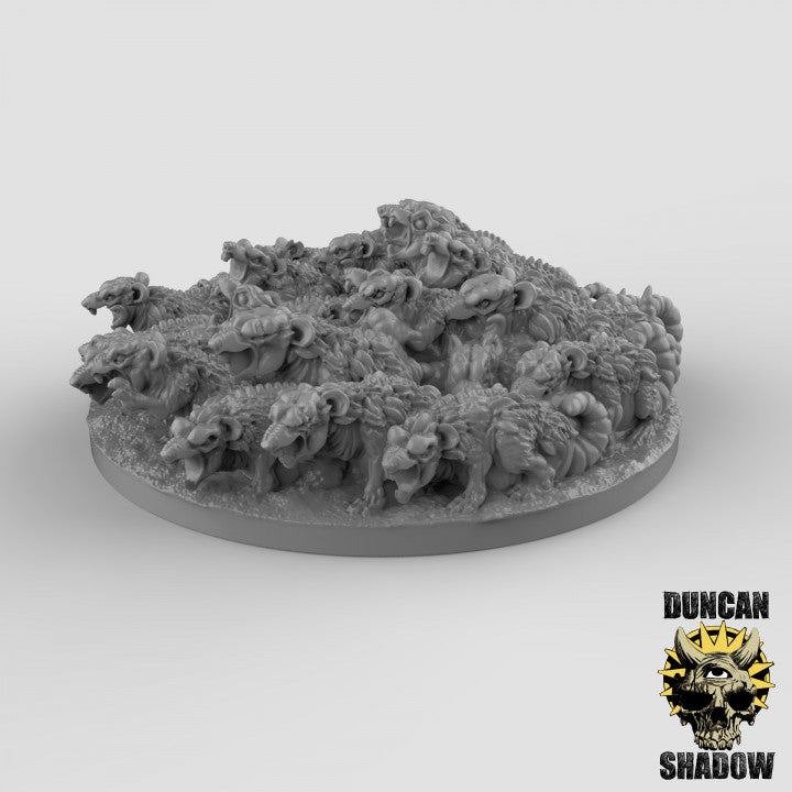 Rat Swarm - Resin Miniature for DnD & Warhammer | 28mm/32mm