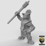 Lemur Folk with Warclubs - 3 Poses resin miniature for DnD and tabletop RPGs