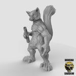 Lemur Folk with Blowguns - 3 Poses - Resin Miniatures for DnD & Warhammer | 28mm/32mm