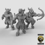 Beastmen with Bows - Resin Miniature for DnD & Warhammer | 28mm/32mm
