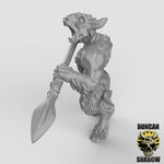 Beastmen with Spears - Resin Miniature for DnD & Warhammer | 28mm/32mm