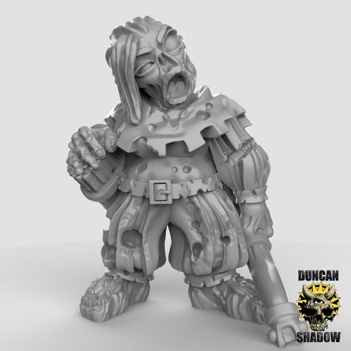 Zombie Halflings with Bows - Resin Miniature for DnD & Warhammer | 28mm/32mm