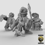 Zombie Halflings with Hand Weapons - Resin Miniature for DnD & Warhammer | 28mm/32mm