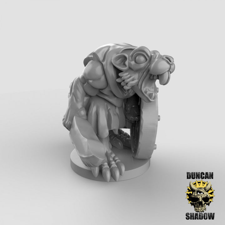 15mm RatFolk with Swords and Shields - Image 2