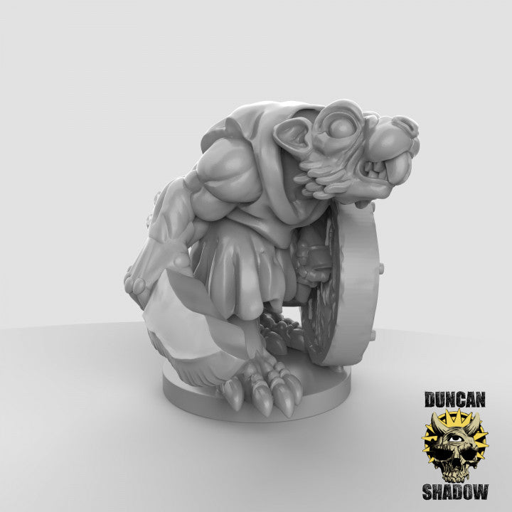 15mm RatFolk with Swords and Shields - Image 4