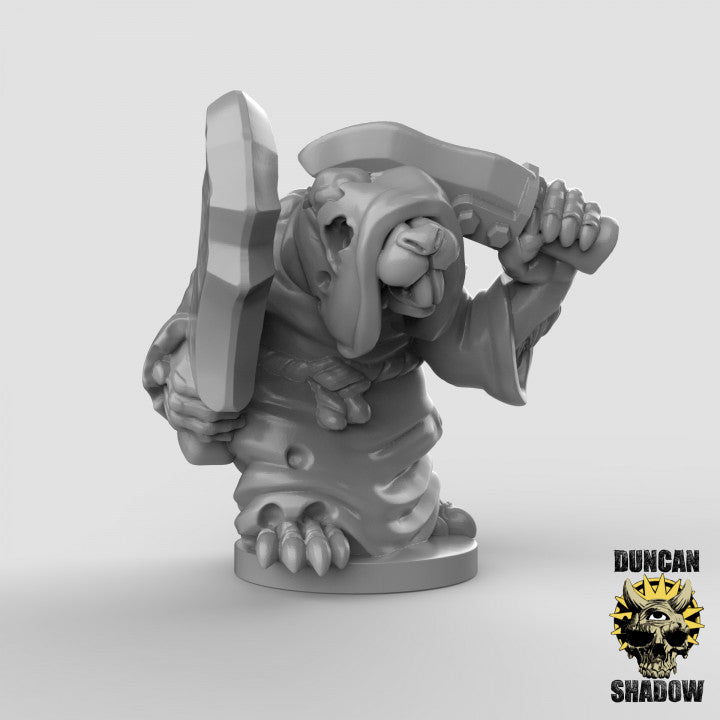 Plague Monks with Swords x5 – Resin Miniatures for D&D, RPG & Tabletop Games