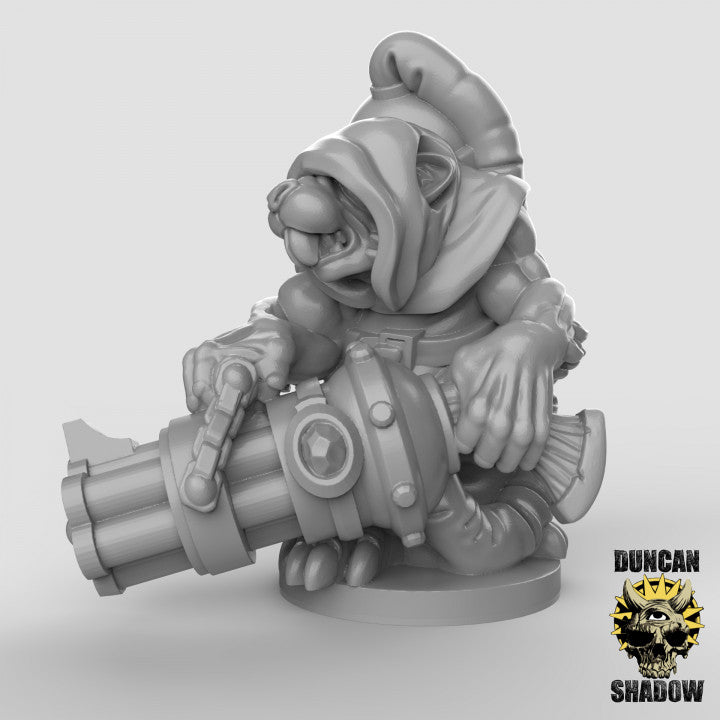 15mm Rat Folk with ChainGun - Image 4