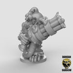 15mm Rat Folk with ChainGun - Image 2