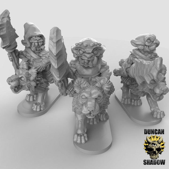 15mm Goblin Wolf Riders - Image 1
