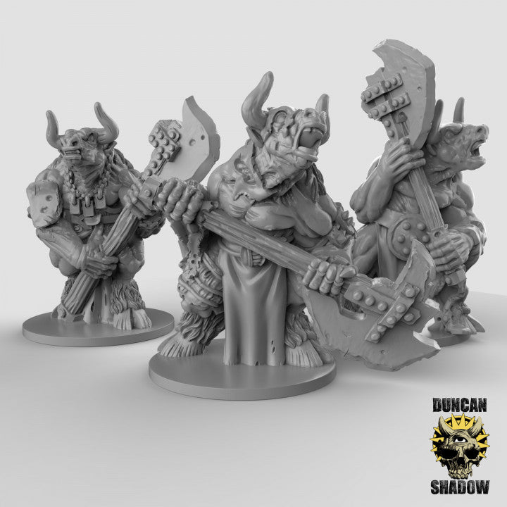 15mm Minotaurs with Double Handed Weapons - Image 1