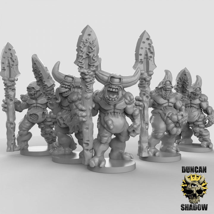 15mm Plague Demons with Spears - Image 1