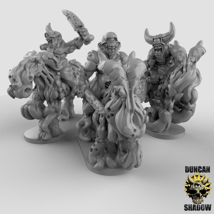 15mm Plague Demon Cavalry - Image 1