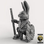 Rabbit Folk Farmers x3 Resin Miniature Models for DnD | Tabletop Gaming