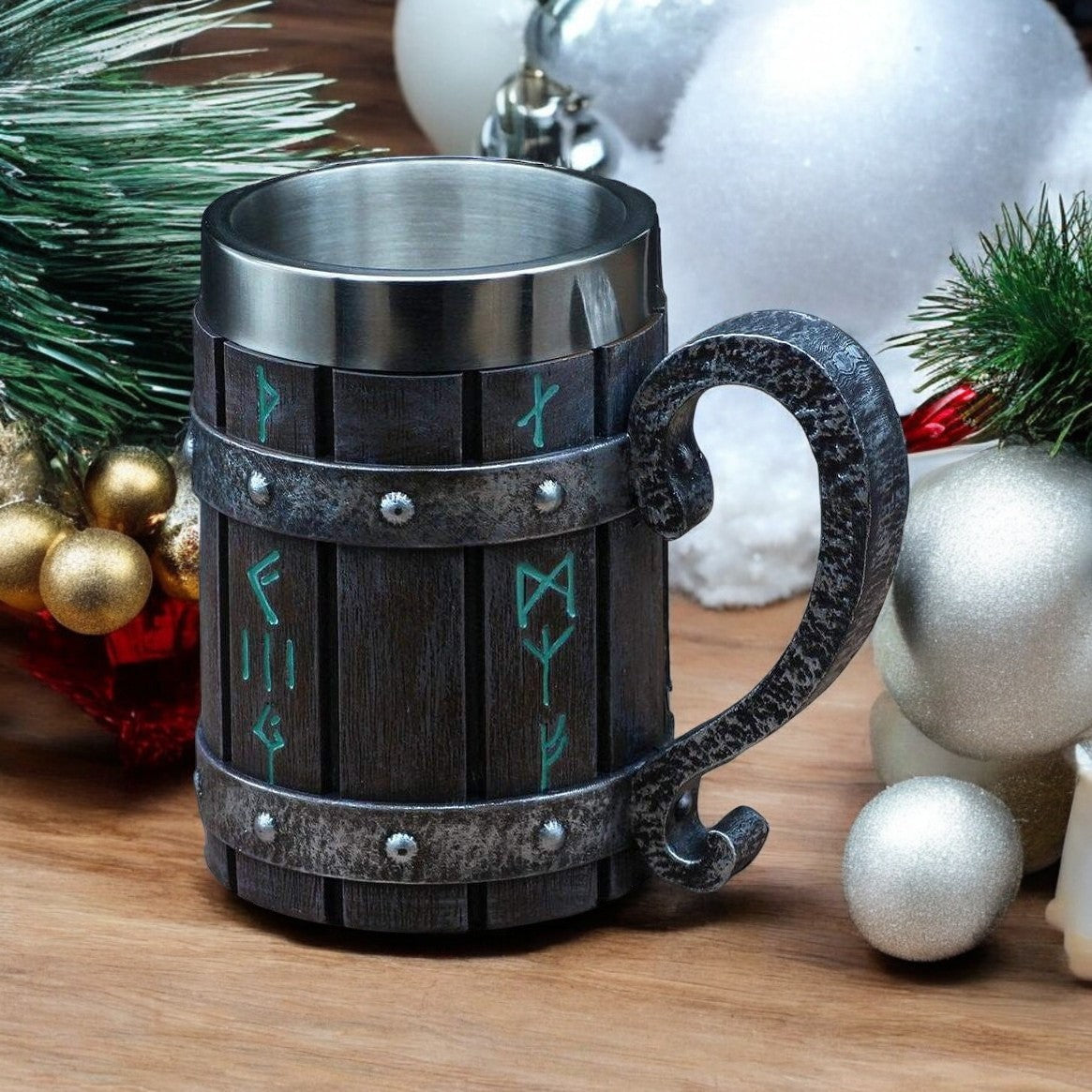 Viking Rune Norse Tankard Mug Beer Stein 20oz / 600ml