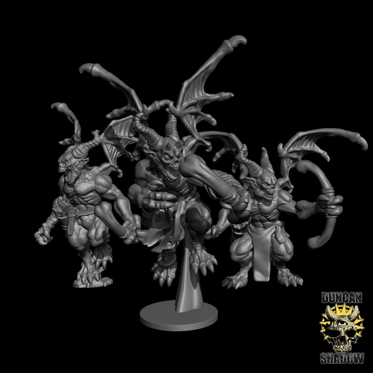 Imps with Bows x3 Resin Miniature Models for DnD | Tabletop Gaming I Halloween