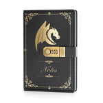 Dungeon Master A5 Vintage PU Leather Combination Lock Notebook (Brown)