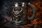 Dark Fantasy Skull Tankard | Hand‑Painted Gothic Mug for D&D & RPG Fans | Dungeon Master Gift