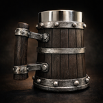 Medieval Tavern Tankard – Hand‑Painted Viking Mug for D&D & Fantasy Fans (600ml / 20oz)
