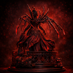 Carmilla Voss, The Crimson Widow – Premium Gothic Vampire Display Model | Ultra‑Detail 3D Printed Resin Figure