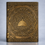 Miskatonic University Limited Edition "Ancient Tome" Hand‑Embossed Lovecraft Notebook with Antique Brass Double Lock | 100% Real Leather | Handmade Paper | Arkham Horror & Cthulhu RPG Gift