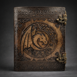 Dungeon Master Real Leather Notebook | Limited "Ancient Tome" Edition | DnD Leather Campaign Log | Diary | Journal
