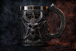 Dark Fantasy Skull Tankard | Hand‑Painted Gothic Mug for D&D & RPG Fans | Dungeon Master Gift
