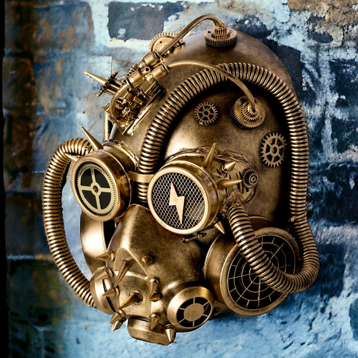 Handmade Steampunk Sci Fi Mask for Desk or Wall Display