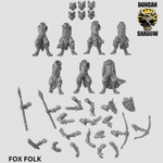Woodland Animal Folk Multipart Kits - Resin Miniatures for DnD | Tabletop Gaming