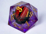Floating Dragon Eye Polyhedral Dice Set In Limited Edition Wooden D&D Presentation Box