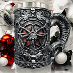 Nemesis Now Baphomet Tankard Sabbatic Goat Deity Mug Gothic Skull Pentagram