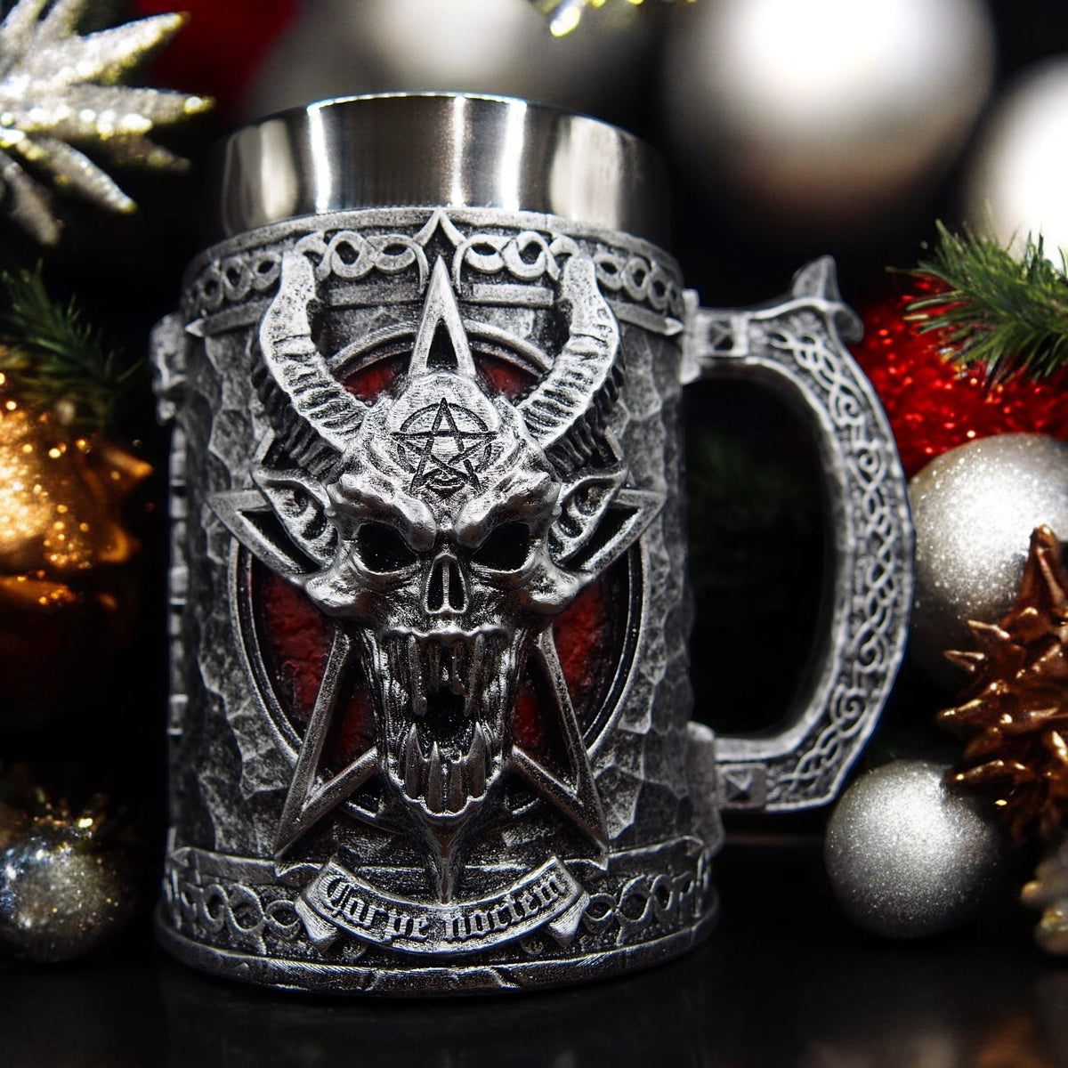 Dungeon Master Tankard "The Demon Summoner Edition" Unique Hand-Painted Tankard