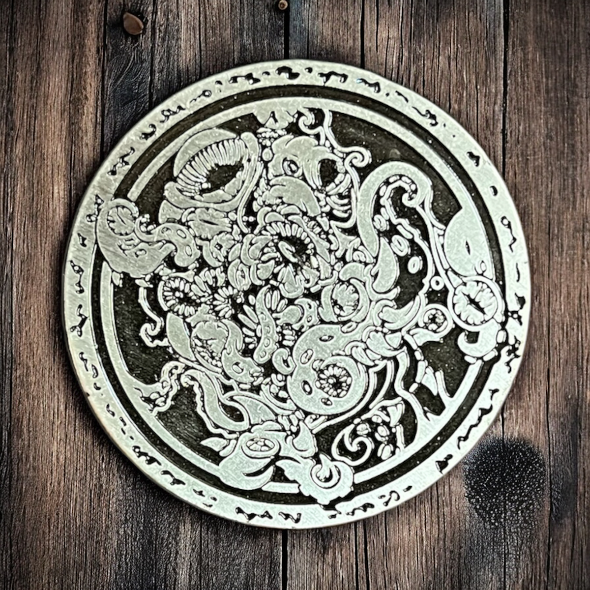 HP Lovecraft Cthulhu Mythical Coin | Unique Metal Game Token / Collectible Coin / Turn Counter