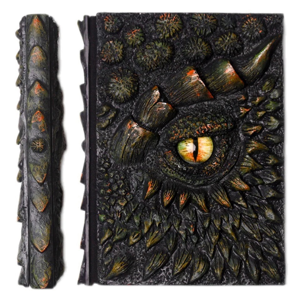 Dragon Eye Notebook 3D Embossed A5 | Dnd Journal | Sketchbook | Diary