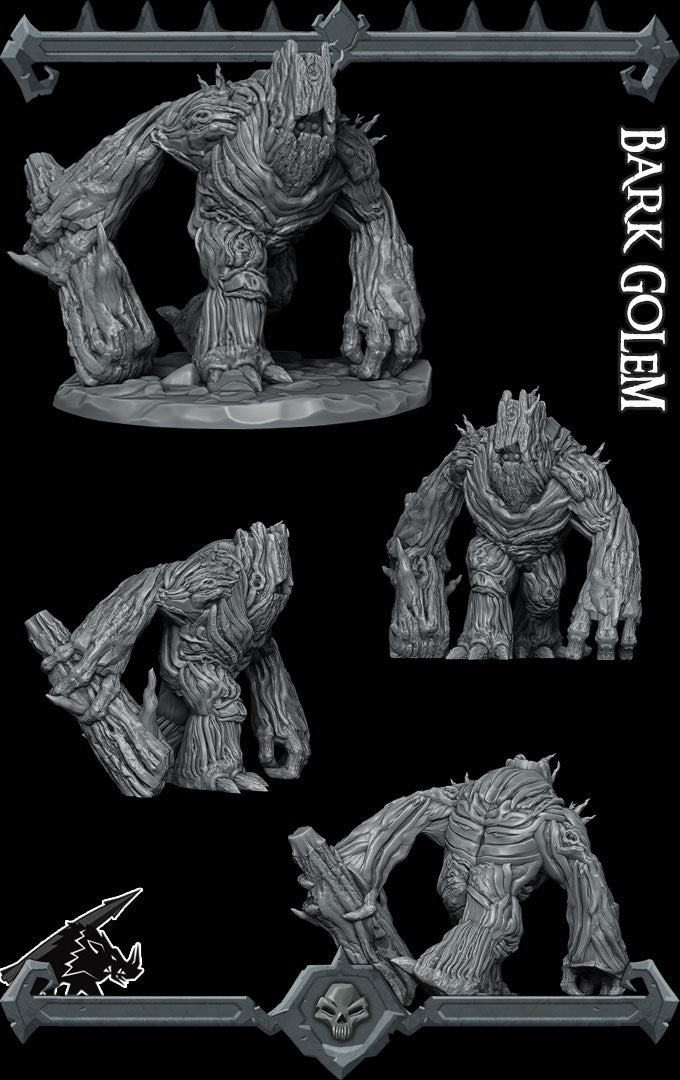 BARK GOLEM - Miniature | All Sizes | Dungeons and Dragons | Pathfinder | War Gaming