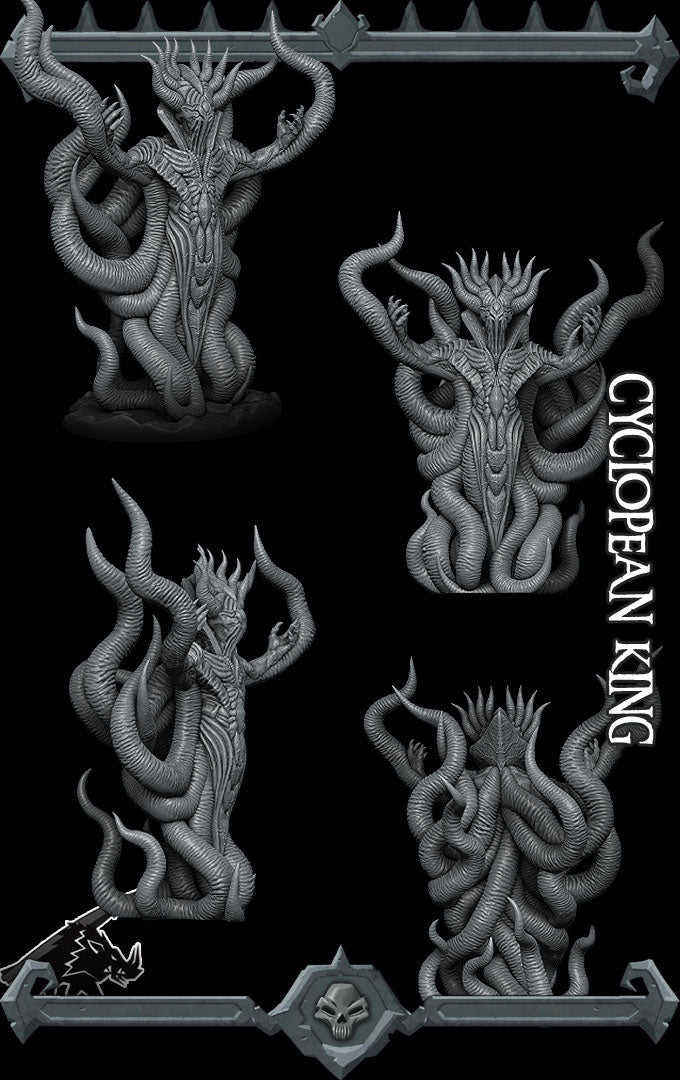 CYCLOPEAN KING Miniature | All Sizes | Dungeons and Dragons | Pathfinder | War Gaming