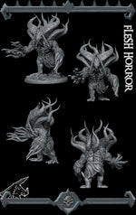 FLESH HORROR - Miniature | Dungeons and dragons | Cthulhu | Pathfinder | War Gaming