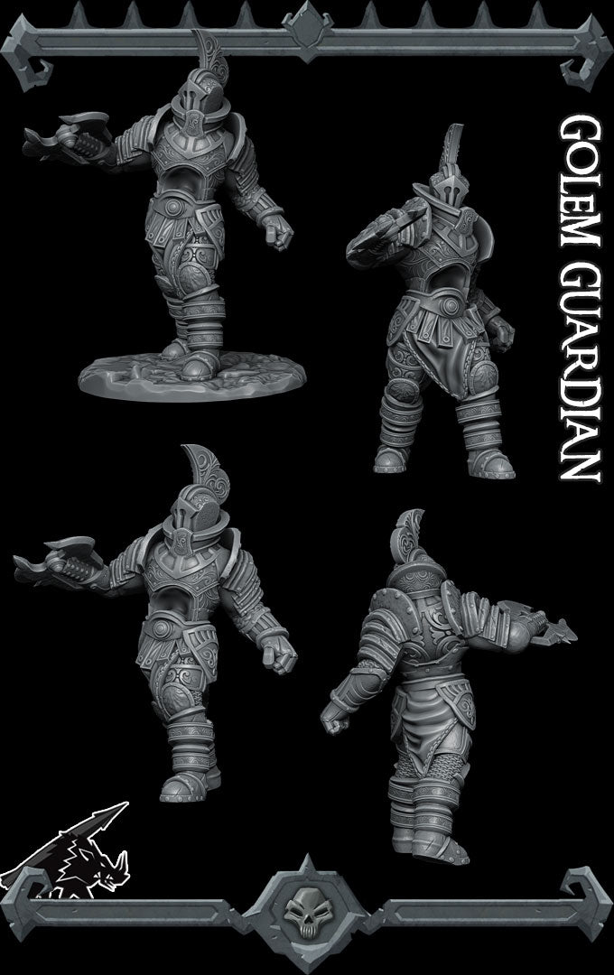 GOLEM GUARDIAN - Miniature | All Sizes | Dungeons and Dragons | Pathfinder | War Gaming
