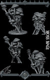 MOSS MAGE Plant Resin 3D Printed Fantasy Miniature D&D Tabletop RPG