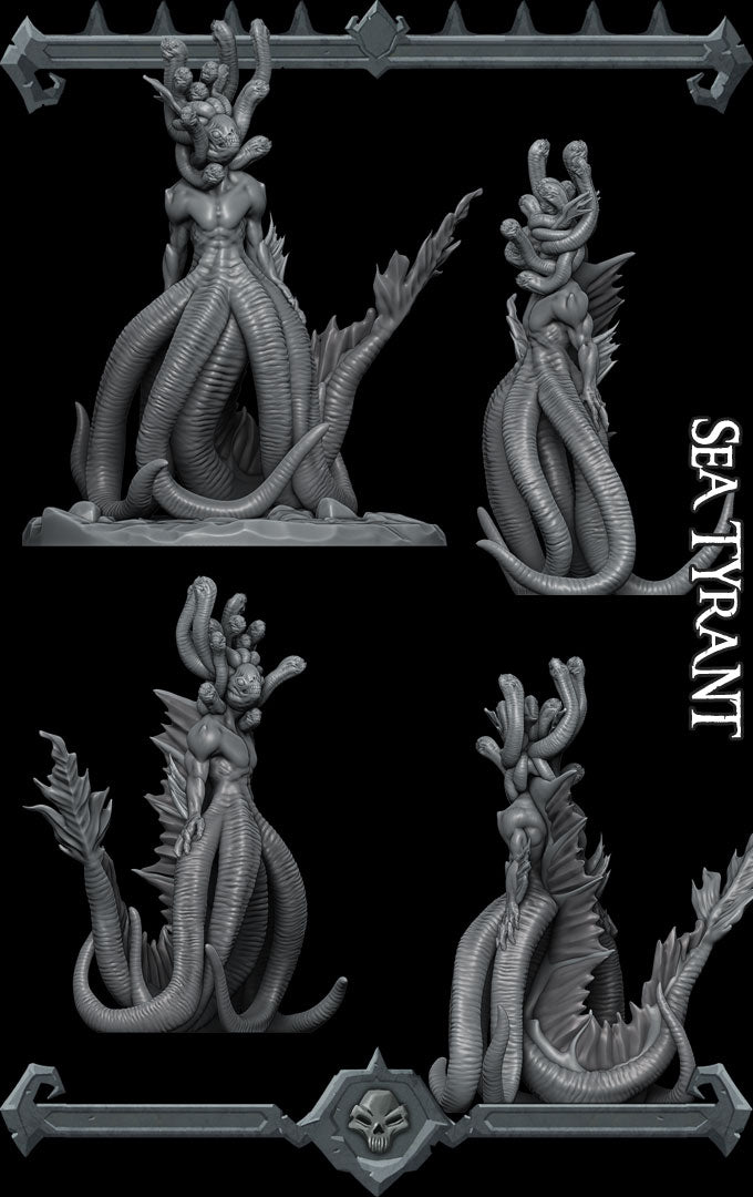 SEA TYRANT - Miniature | All Sizes | Dungeons and Dragons | Pathfinder | War Gaming