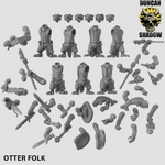 Woodland Animal Folk Multipart Kits - Resin Miniatures for DnD | Tabletop Gaming