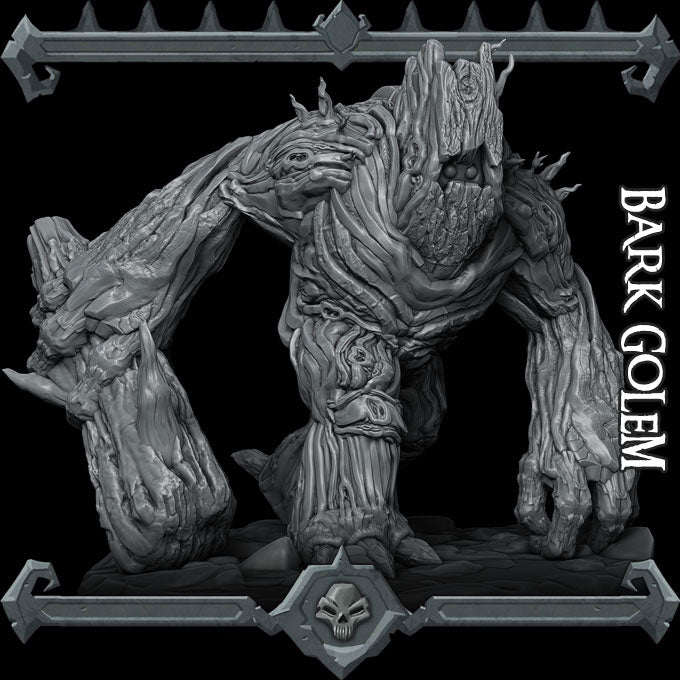 BARK GOLEM - Miniature | All Sizes | Dungeons and Dragons | Pathfinder | War Gaming