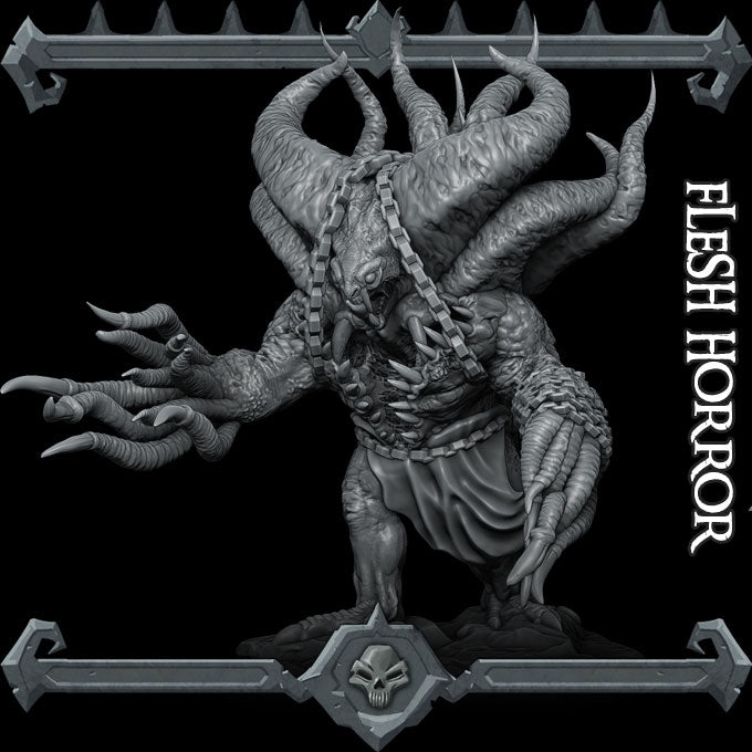 FLESH HORROR - Miniature | Dungeons and dragons | Cthulhu | Pathfinder | War Gaming