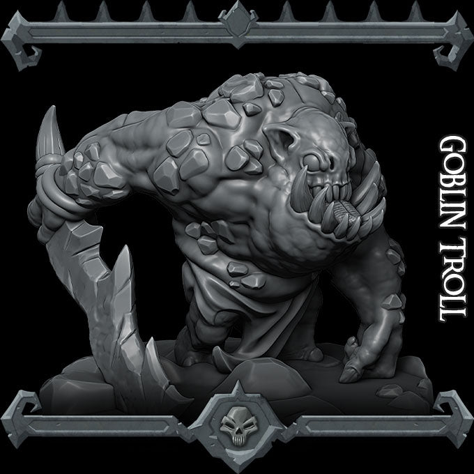 GOBLIN TROLL - Dungeons and dragons | Cthulhu | Pathfinder | War Gaming| Miniature Model