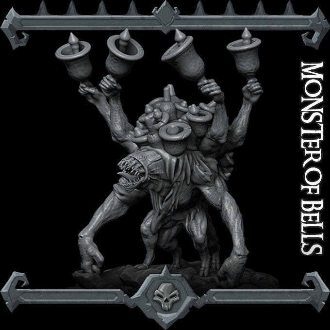 MONSTER OF BELLS Monster Resin 3D Printed Fantasy Miniature D&D Tabletop RPG