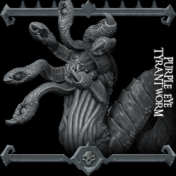 PURPLE EYE TYRANT WORM - Miniature | Dungeons and dragons | Cthulhu | Pathfinder | War Gaming