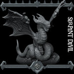 SERPENT DEVIL - Miniature | All Sizes | Dungeons and Dragons | Pathfinder | War Gaming