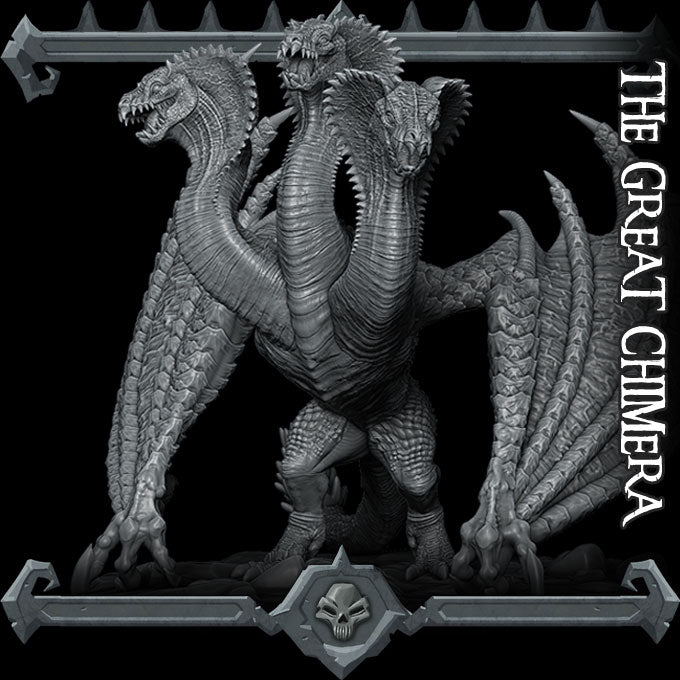 THE GREAT CHIMERA - Miniature | Dungeons and dragons | Cthulhu | Pathfinder | War Gaming