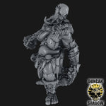 Female Titan With Rocks Resin Model for Dungeons & Dragons | Board RPG's